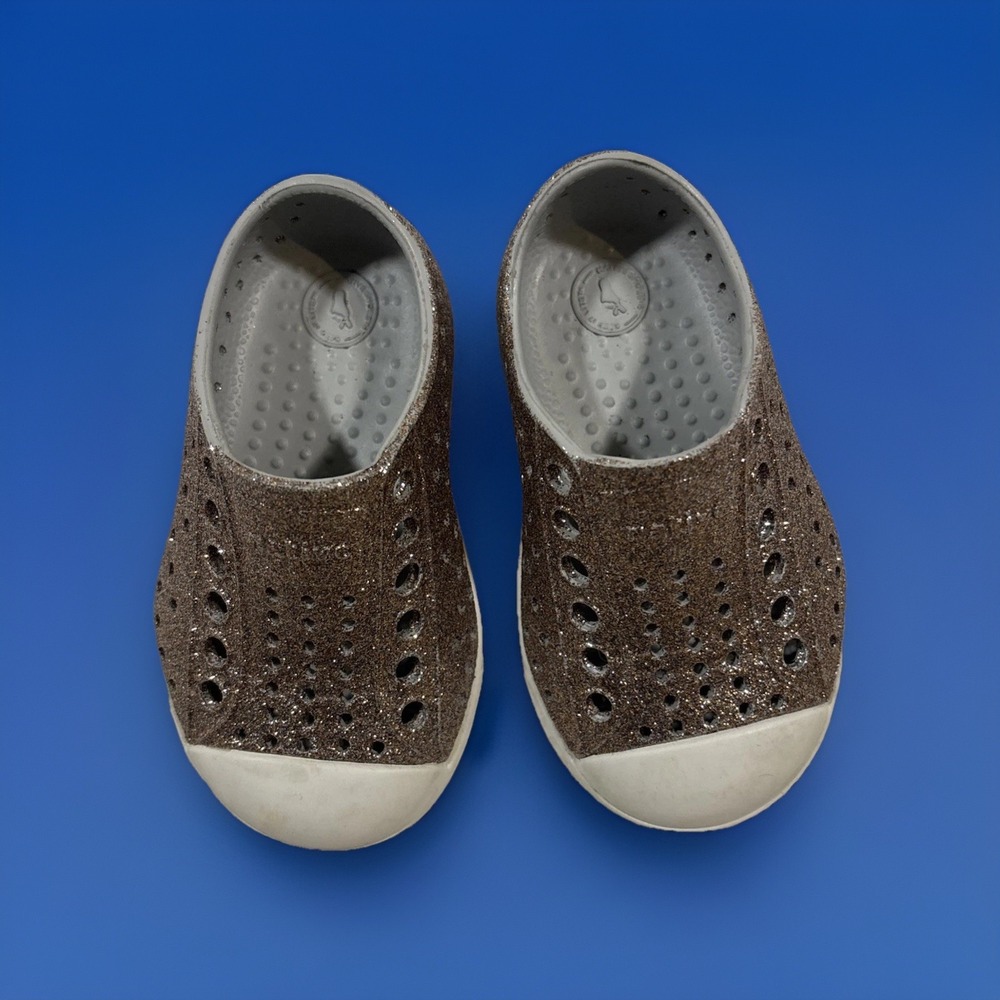 Native Shoes Sparkly Toddler‎ Size 4 Pink
